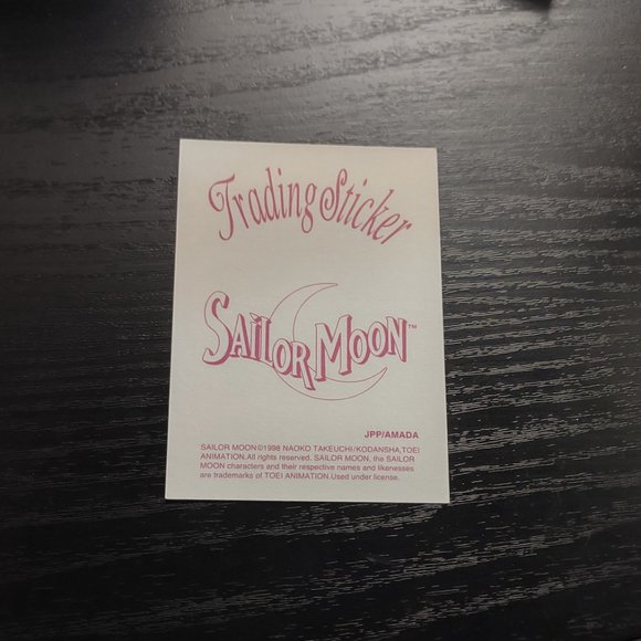 Sailor Moon 1998 Trading Sticker Card 59 JPP/Amada Toei RARE - Picture 2 of 2